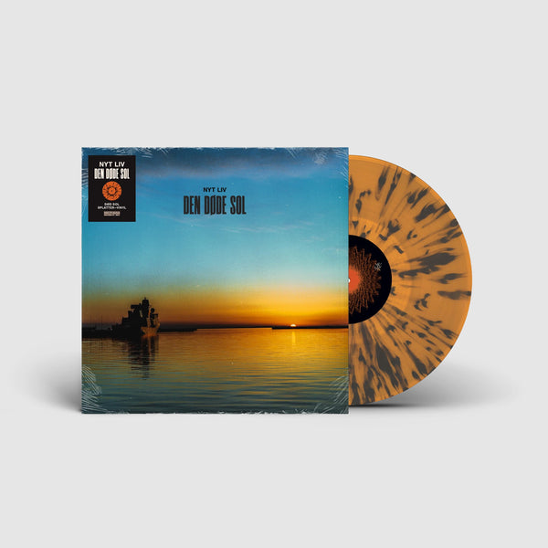 NYT LIV - Den døde sol (Transparent Orange & Black Splatter)