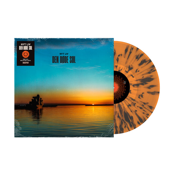 NYT LIV - Den døde sol (Transparent Orange & Black Splatter)