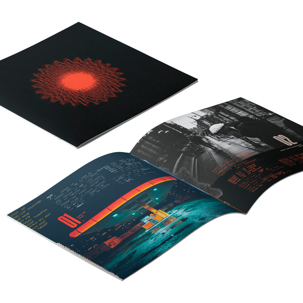 NYT LIV - Den døde sol (Transparent Orange & Black Splatter)